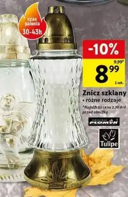 Intermarche Znicz szklany Płomyk oferta