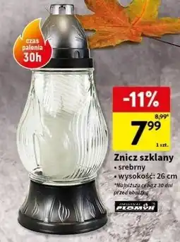 Intermarche Znicz szklany 30h Płomyk oferta