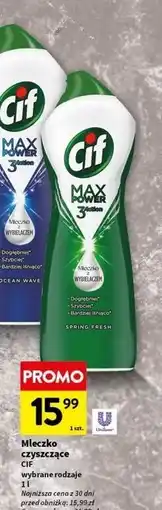 Intermarche Mleczko do czyszczenia spring fresh Cif Max Power 3 Action oferta