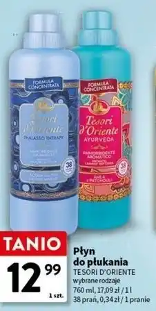 Intermarche Płyn do płukania tkanin ayurveda Tesori D'oriente oferta
