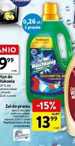 Intermarche Żel do prania universal Der Waschkonig oferta