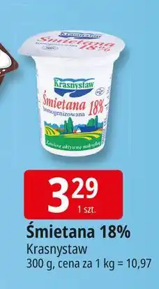E.Leclerc Śmietana homogenizowana 18 % Krasnystaw oferta