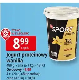 E.Leclerc Jogurt owocowy Wiodąca Marka Sport oferta