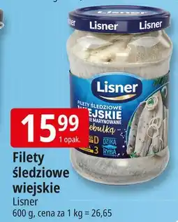 E.Leclerc Wiejskie filety śledziowe w oleju z cebulką Lisner oferta
