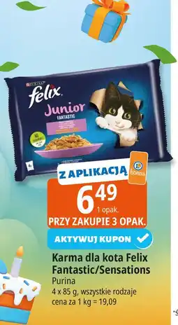 E.Leclerc Karma dla kotów smaki rybne w galaretce Purina Felix Sensations oferta