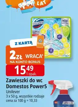 E.Leclerc Kostka do wc lime Domestos Power5 oferta