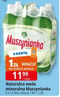 E.Leclerc Woda niegazowana Muszynianka oferta