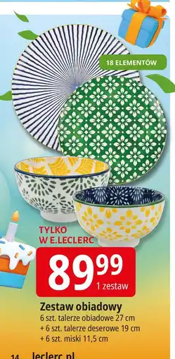 E.Leclerc Komplet obiadowy oferta