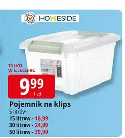 E.Leclerc Pojemnik na klips 50 l Homeside oferta