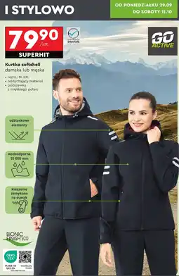 Biedronka Kurtka softshell męska Go Active oferta