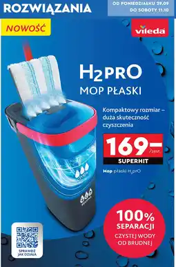 Biedronka Mop płaski h2pro Vileda oferta