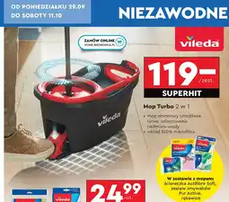 Biedronka Mop płaski ultramax + 3 ścierki Vileda oferta