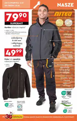 Biedronka Spodnie robocze m-xxl Niteo Tools oferta