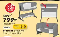 Biedronka Łóżeczko lionelo theo ciemno szary Lionelo oferta