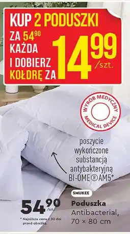 Biedronka Poduszka antibacterial 70 x 80 cm Smukee Home oferta