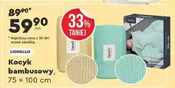 Biedronka Kocyk bambusowy 75 x 100 cm Lionello oferta