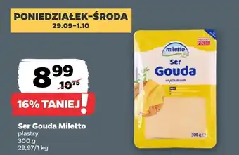 Netto Ser Gouda plastry Miletto oferta