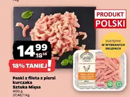 Netto Paski z fileta z piersi kurczaka 400g Sztuka Mięsa oferta