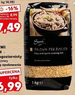 Kaufland Ryż długoziarnisty brązowy 1 kg Sawi oferta