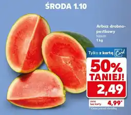 Kaufland Arbuz drobno-pestkowy luzem 1 kg Kaufland oferta