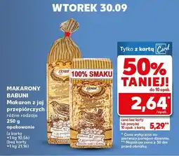 Kaufland Makaron Babuni z jaj przepiórczych, różne rodzaje Ek-Mak oferta