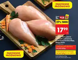 Biedronka Filet z piersi kurczaka pakowany próżniowo Kraina Mięs Mega Paka 1.80kg oferta
