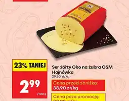 Biedronka Ser żółty Oko na żubra OSM Hajnówka oferta