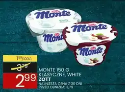 Wafelek Monte 150g klasyczne, white Zott oferta