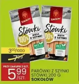 Wafelek Parówki z szynki Słowik 200g Sokołów oferta