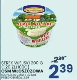 Wafelek Serek wiejski 200 g OSM WŁOSZCZOWA oferta
