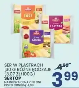 Wafelek Ser w plastrach 130 g różne rodzaje SERTOP oferta