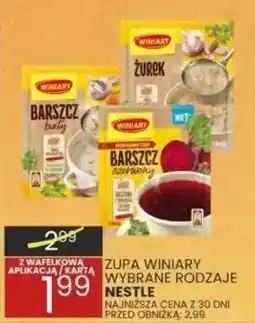 Wafelek Zupa Winiary wybrane rodzaje Nestle oferta