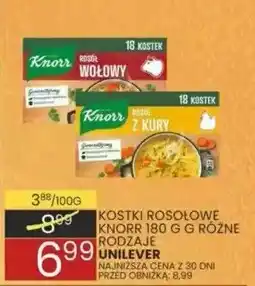 Wafelek Kostki rosołowe knorr 180 g różne rodzaje UNILEVER oferta