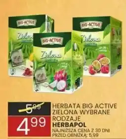 Wafelek Herbata big active zielona wybrane rodzaje HERBAPOL oferta