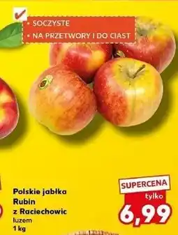 Kaufland Jabłka rubin z raciechowic Spółdzielnia Ogrodnicza Grodzisko oferta