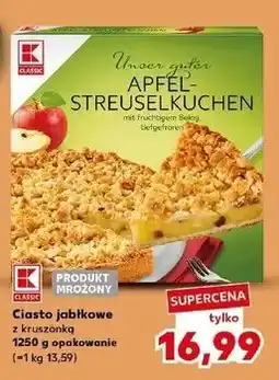 Kaufland Ciasto jabłkowe z kruszonką K-Classic oferta