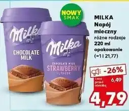Kaufland Napój strawberry Milka oferta