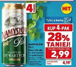Kaufland Piwo Namysłów Pils oferta