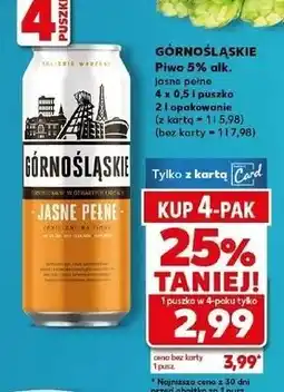 Kaufland Piwo Górnośląskie Jasne Pełne oferta
