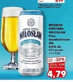 Kaufland Piwo Miłosław Bezalkoholowe Ipa oferta