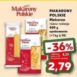 Kaufland Makaron świderki Makarony Polskie oferta