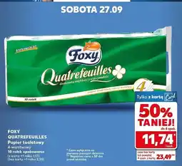 Kaufland Papier toaletowy Foxy Quatrefeuilles oferta