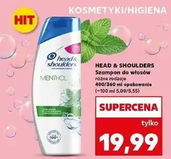 Kaufland Szampon do włosów menthol Head&Shoulders oferta