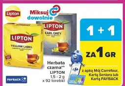 Carrefour Herbata czarna LIPTON oferta