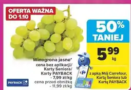 Carrefour Winogrona jasne Carrefour oferta