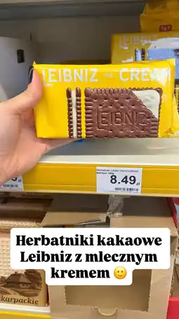 Dino Herbatniki kakaowe z mlecznym kremem Leibniz cream choco Bahlsen oferta