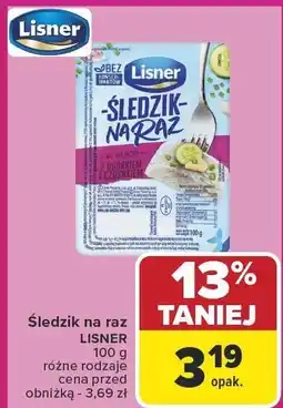 Carrefour Śledzik na raz LISNER oferta
