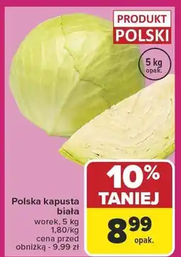 Carrefour Kapusta biała 5kg Carrefour oferta