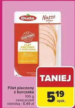Carrefour Filet pieczony z kurczaka 100g Duda oferta