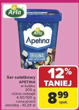 Carrefour Ser sałatkowy Apetina 200g Arla oferta